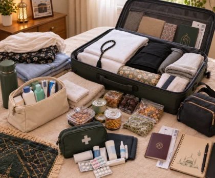 Los componentes esenciales en la Maleta de viaje hacia la Umrah